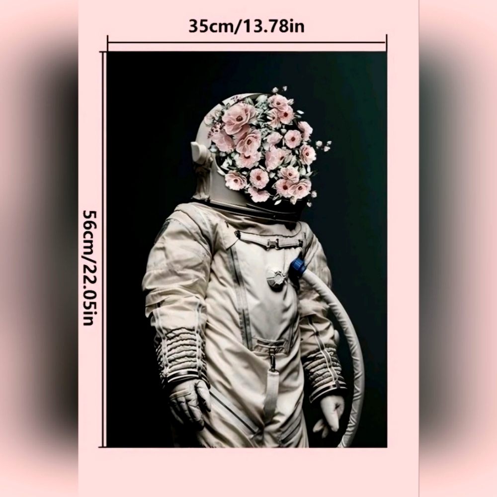 Astronaut Print Unframed Painting